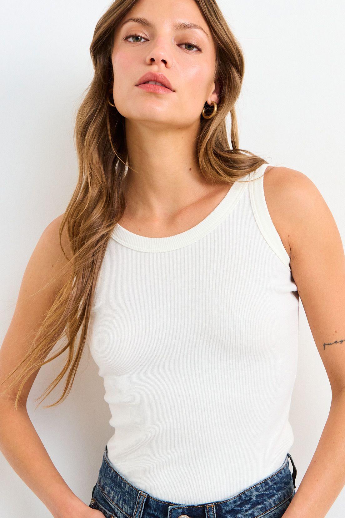 Polera Sin Mangas Lisa Crudo iO 14204225095105-1