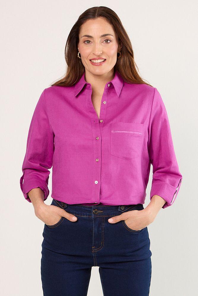 Blusas Manga Larga Violeta Ma Griffe 14002225058641-0