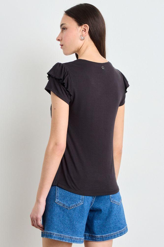 Polera Estampada Negra iO 14620225008116-2