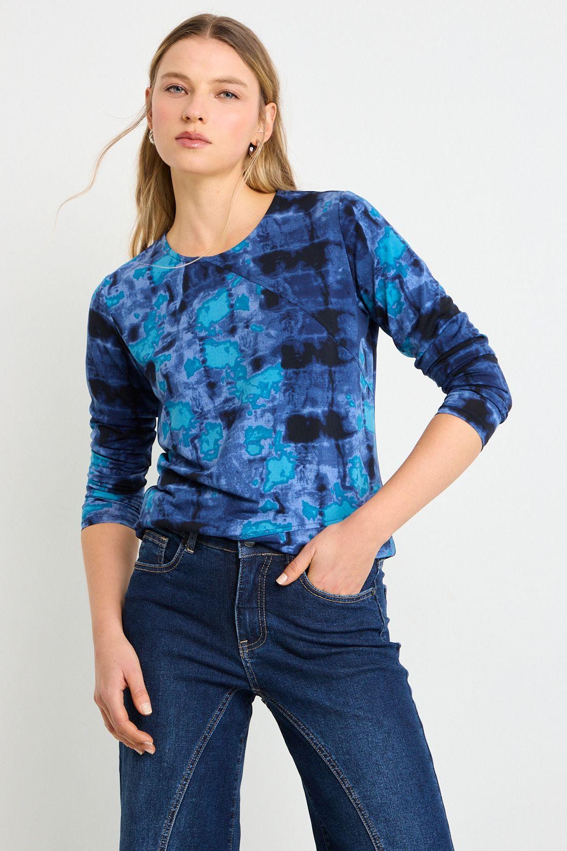 Polera Manga Larga Azul Ash 14307225051104-0