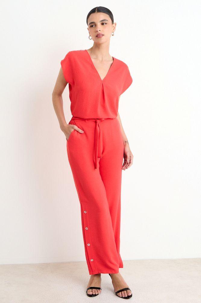 Pantalon Liso Recto Rojo Ash 11007225015103-0