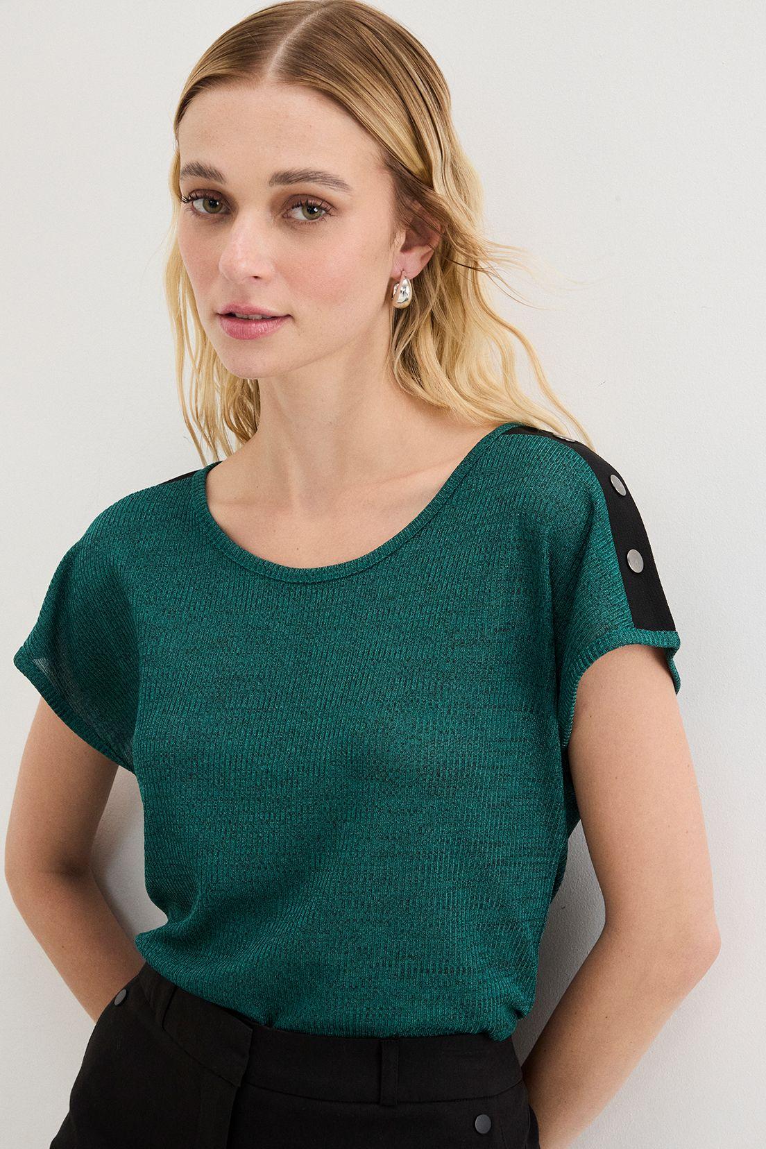 Polera Manga Corta Verde Oliva Ash 14207125065107-1