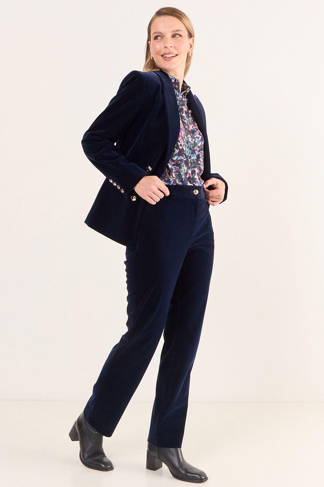 Pantalon Terciopelo Azul Ma Griffe 11002126056104-4