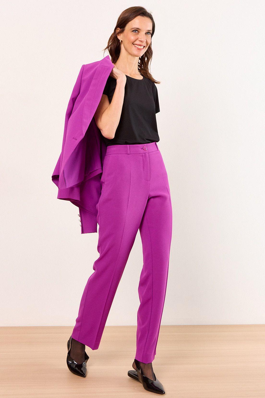 Pantalon Formal Recto Morado Ma Griffe 11002226052121-4