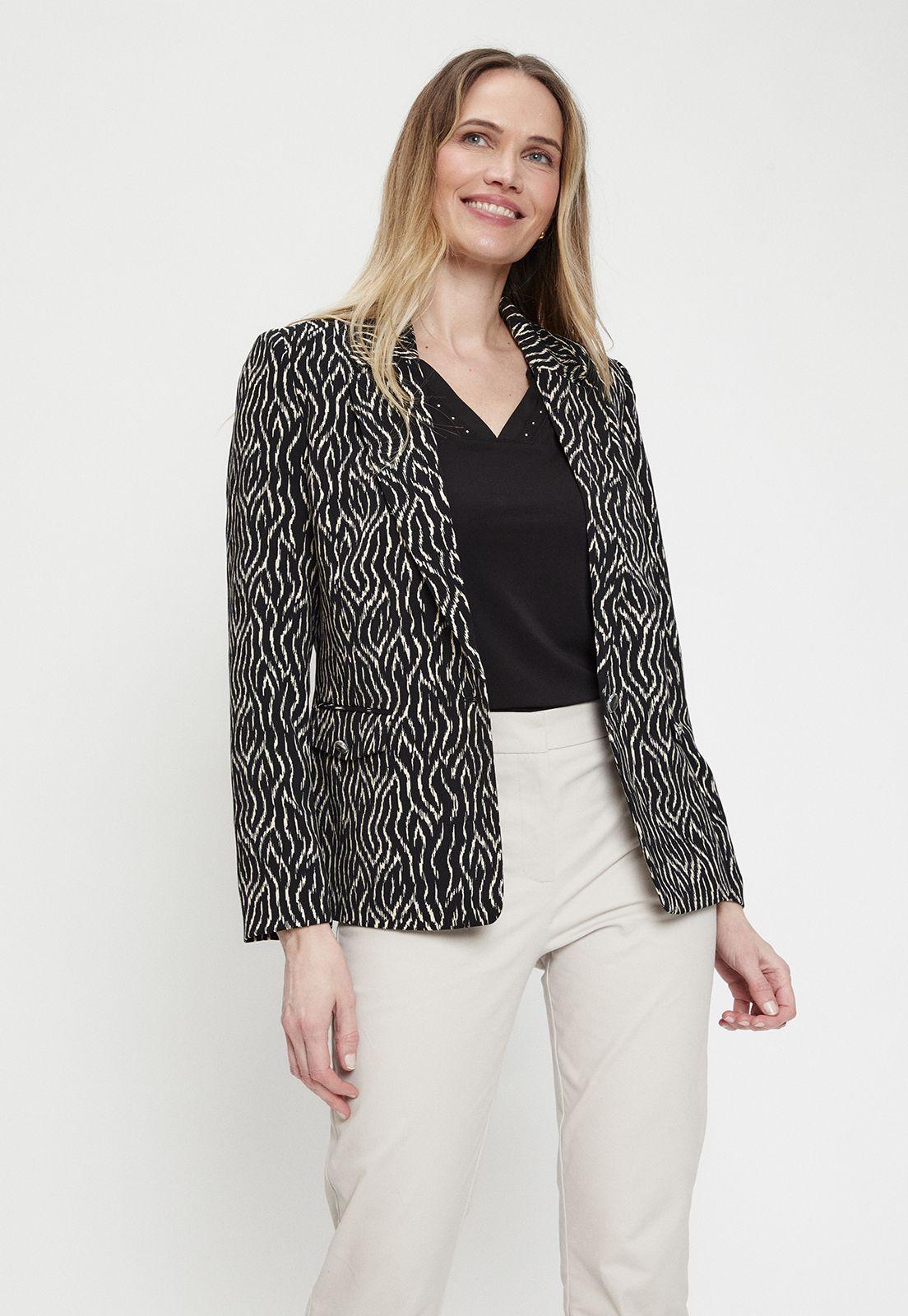 Blazer Fantasia Negro Ma Griffe 16102224051102-0