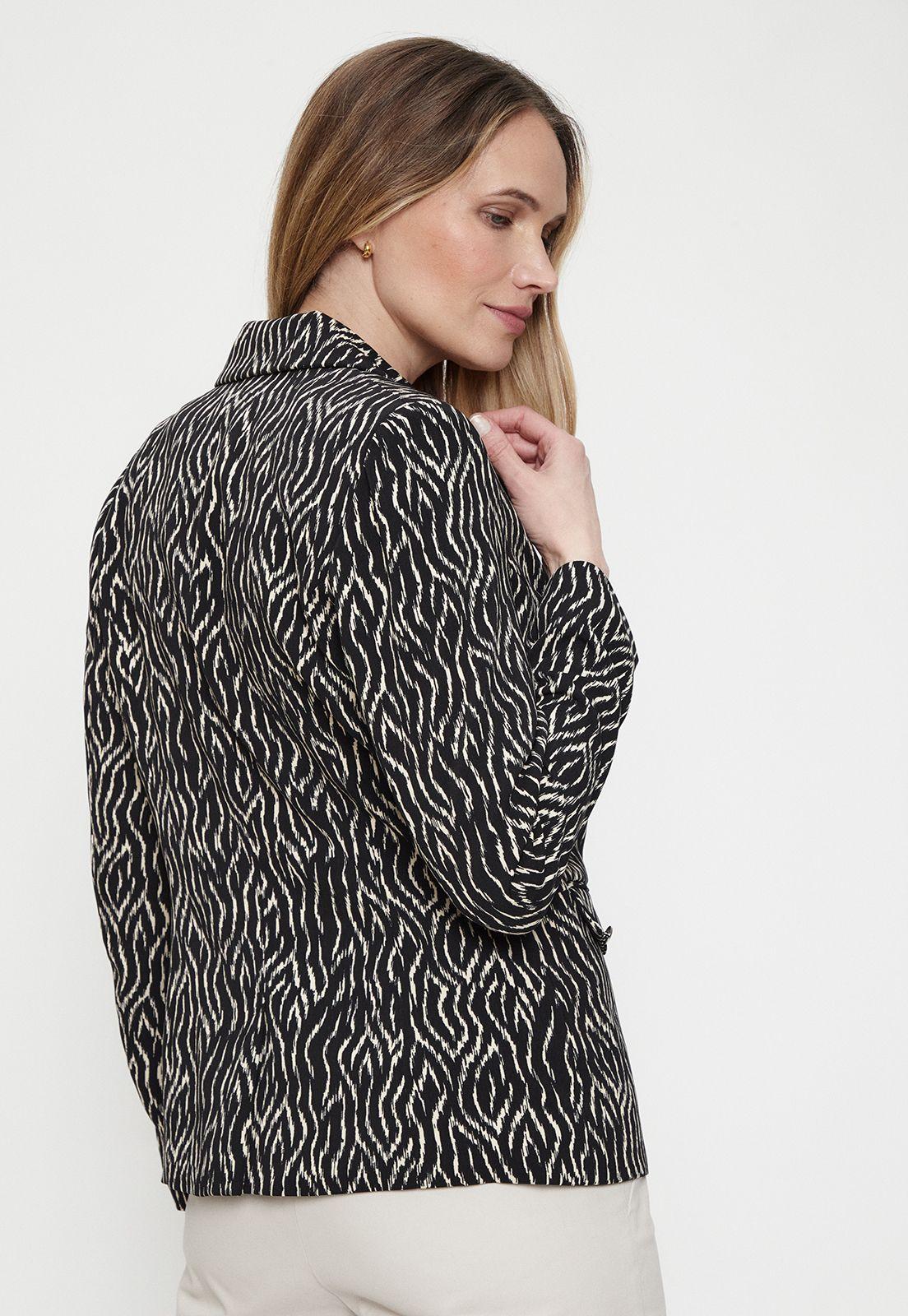 Blazer Fantasia Negro Ma Griffe 16102224051102-3