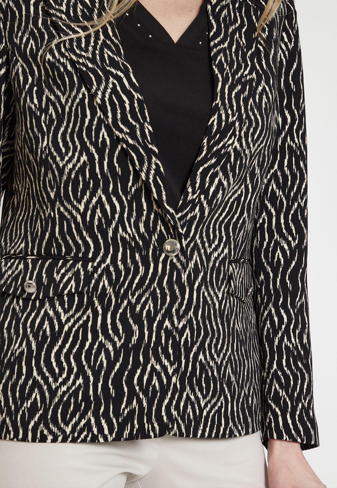 Blazer Fantasia Negro Ma Griffe 16102224051102-1