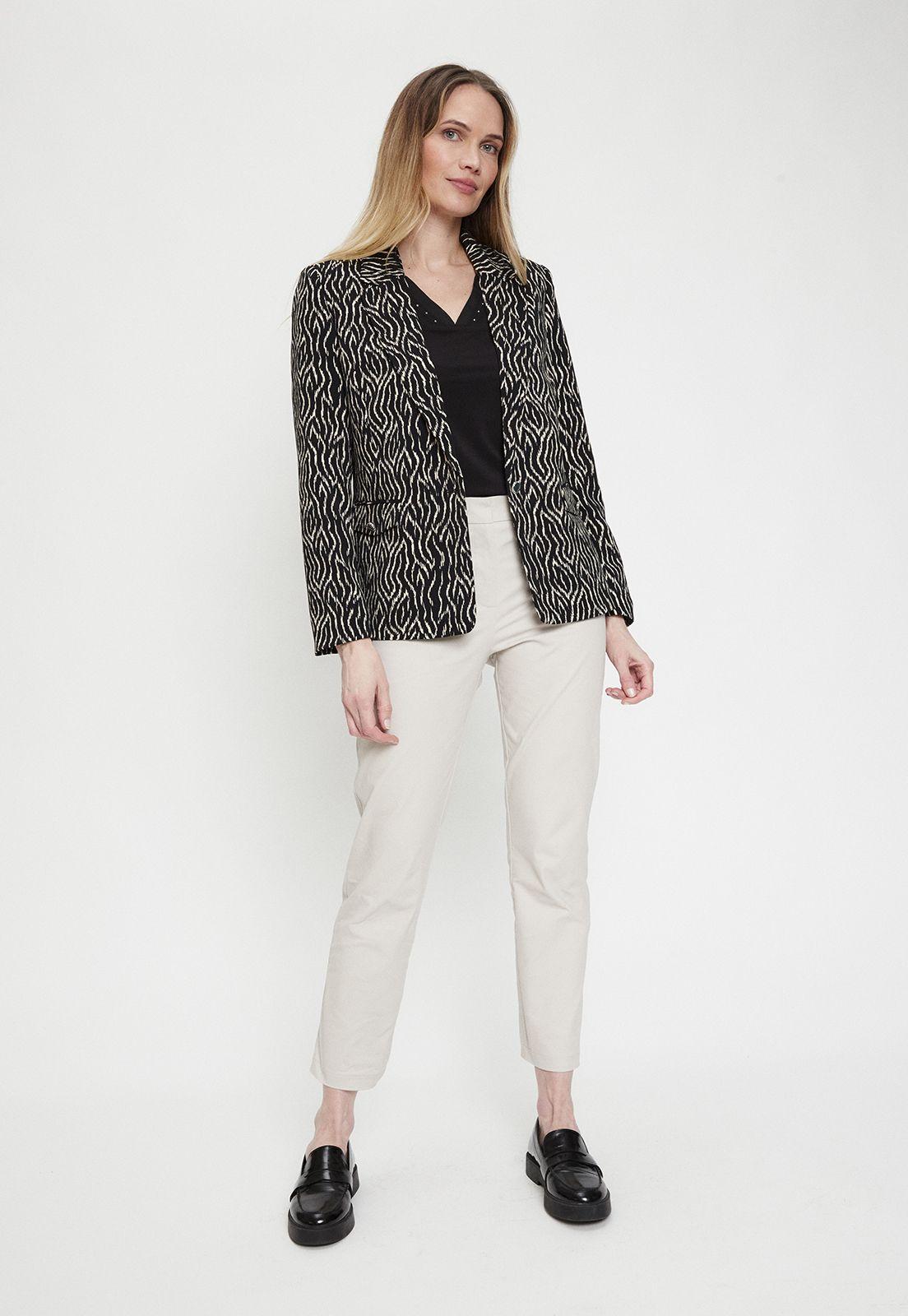 Blazer Fantasia Negro Ma Griffe 16102224051102-2