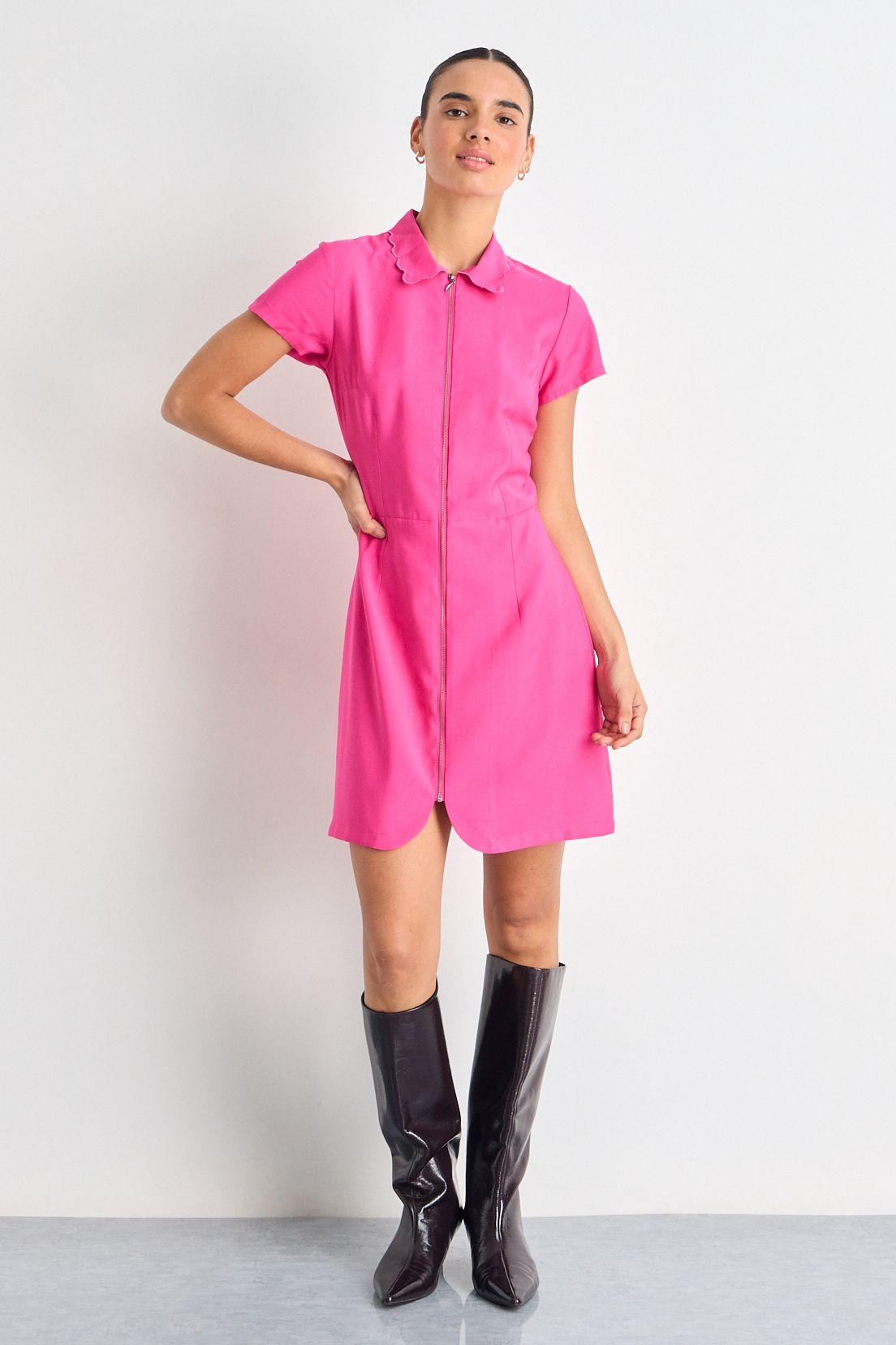 Vestido Corto Fucsia iO 13020225050116-4