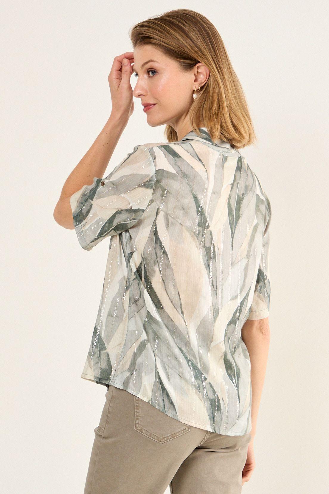 Blusa Camisera Con Bolsillos Avellana Ma Griffe 14102126001126-2