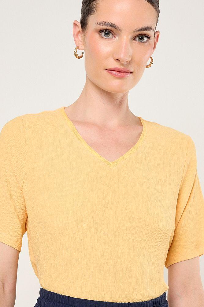 Polera Escote Ev V Naranjo Ma Griffe 14202126003131-1