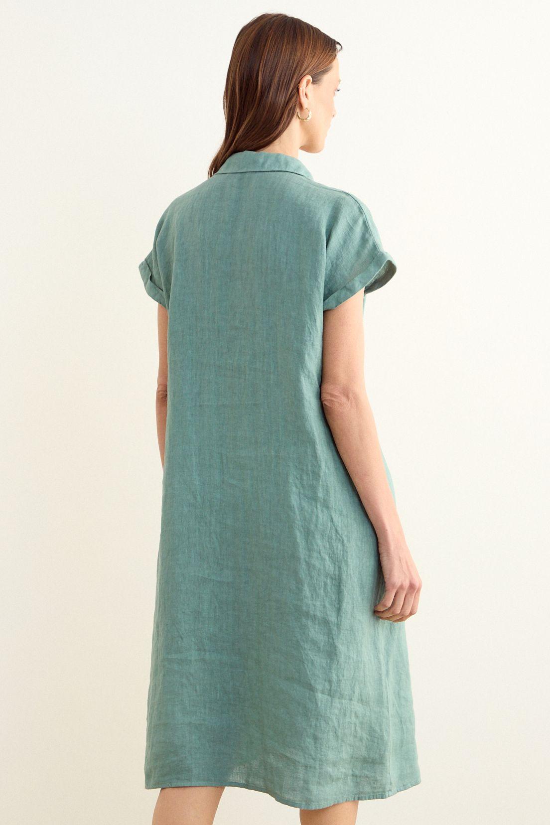 Vestido Liso Verde Musgo Ma Griffe 13002225301107-3