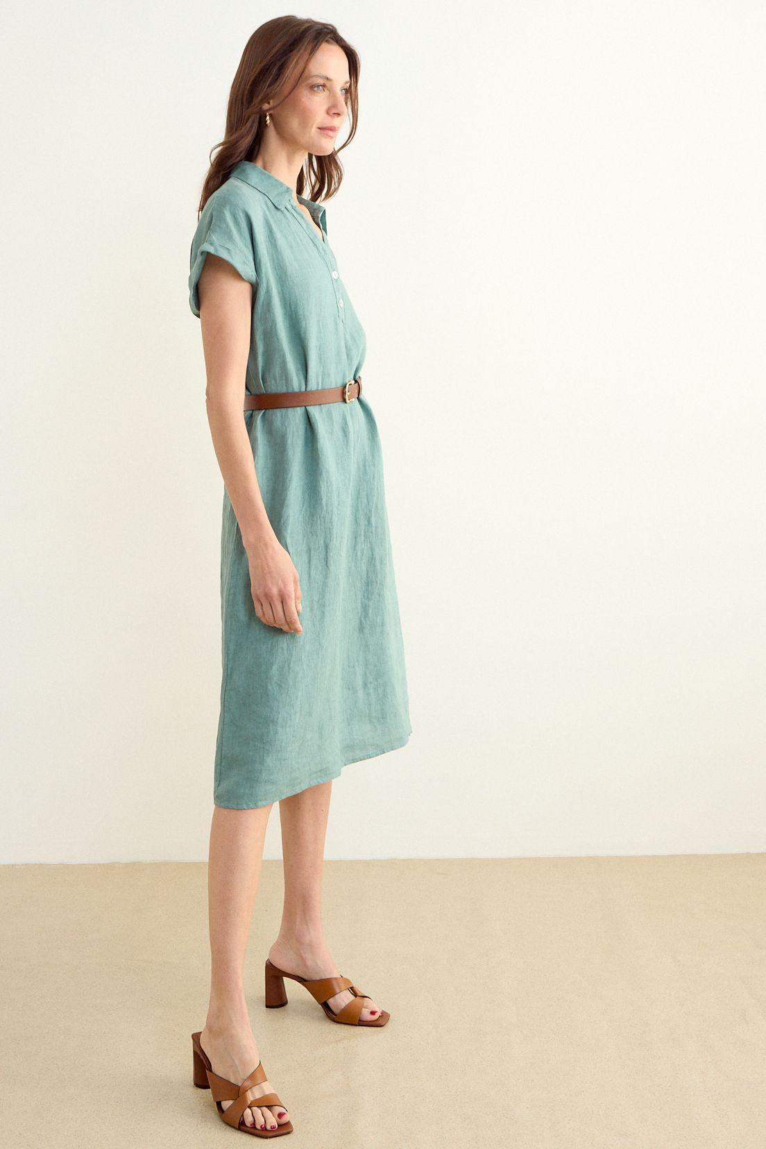 Vestido Liso Verde Musgo Ma Griffe 13002225301107-4