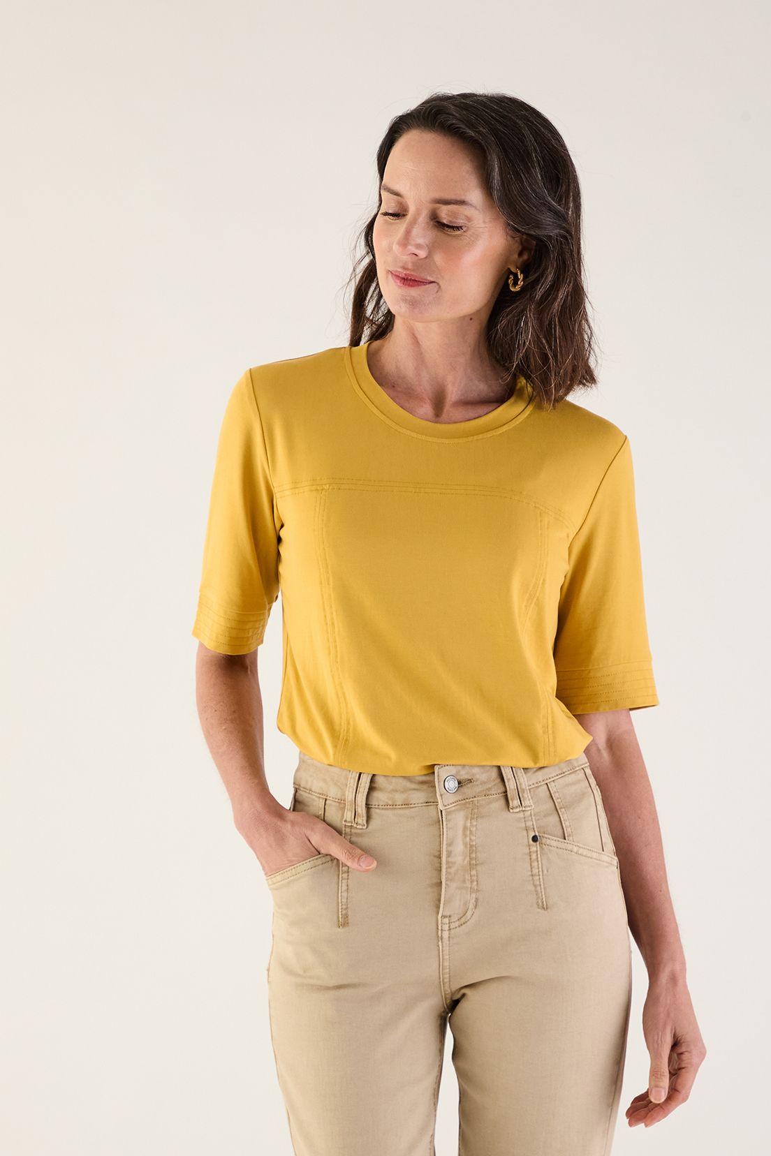 Polera Lisa Mostaza 14202125003314-0