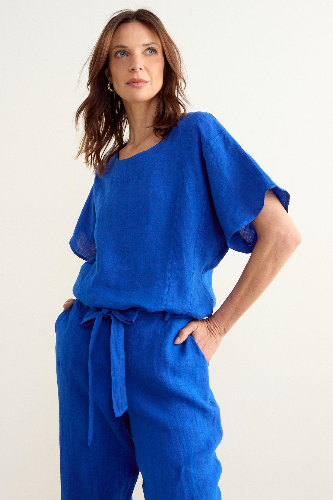 Blusa Lisa Azulino Ma Griffe 14002225301134-0