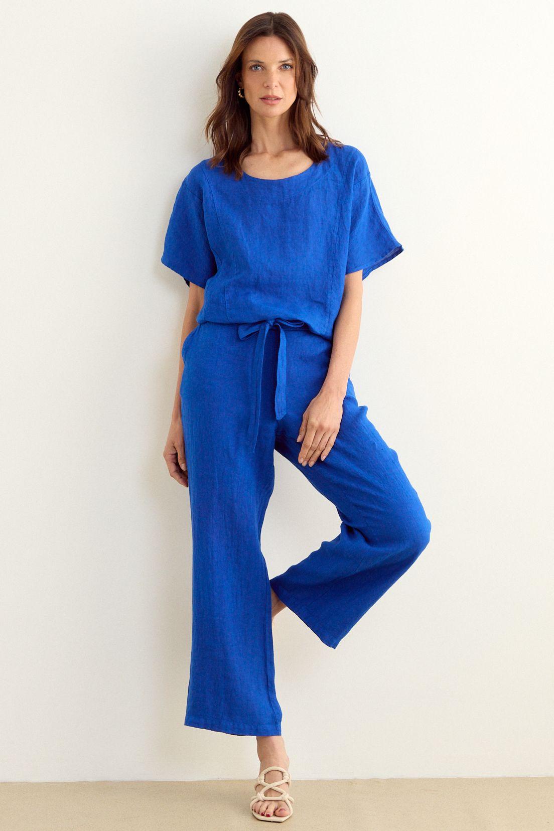 Blusa Lisa Azulino Ma Griffe 14002225301134-3