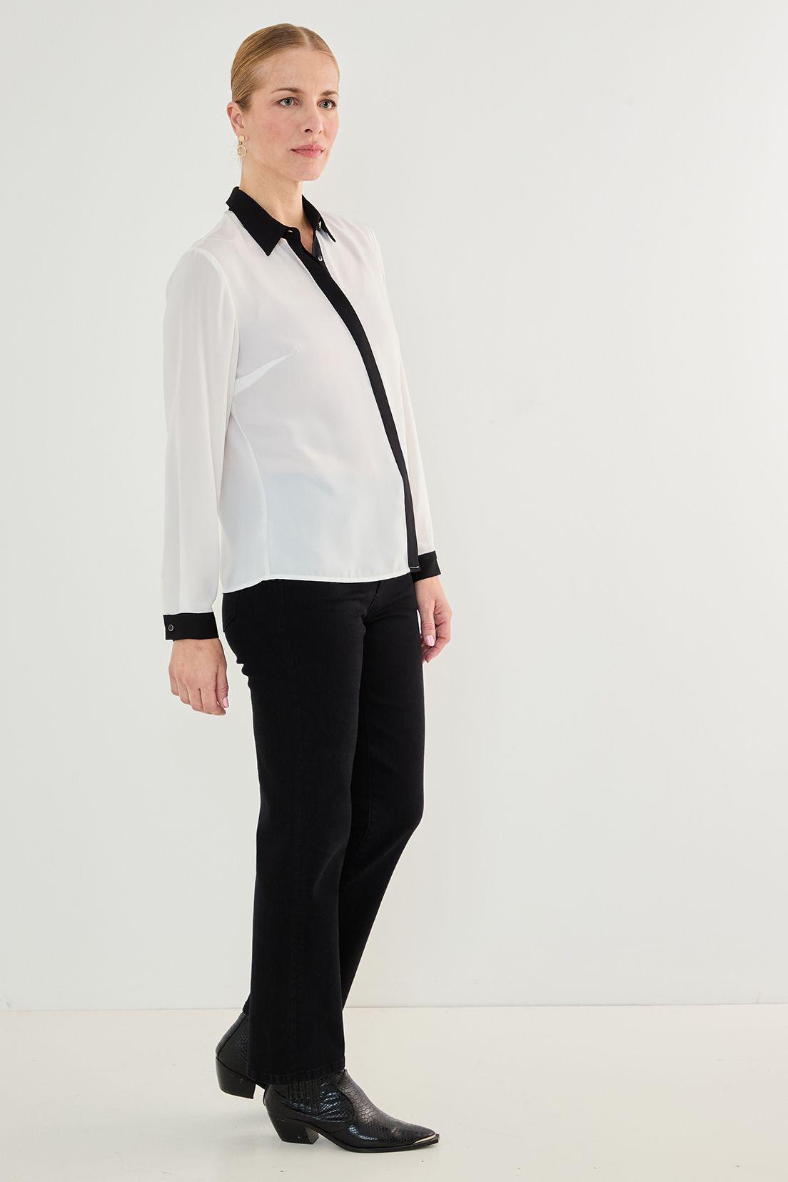 Blusa Camisera Bicolor Crudo 14002125058105-2