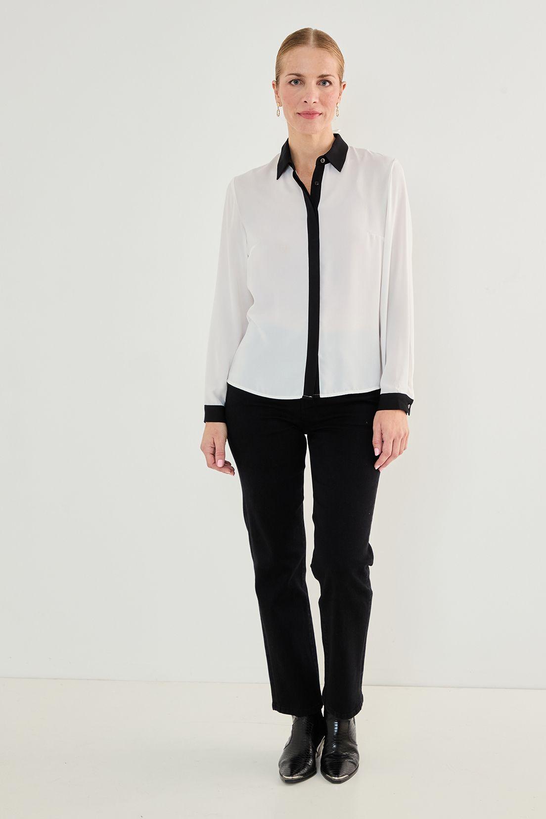 Blusa Camisera Bicolor Crudo 14002125058105-4