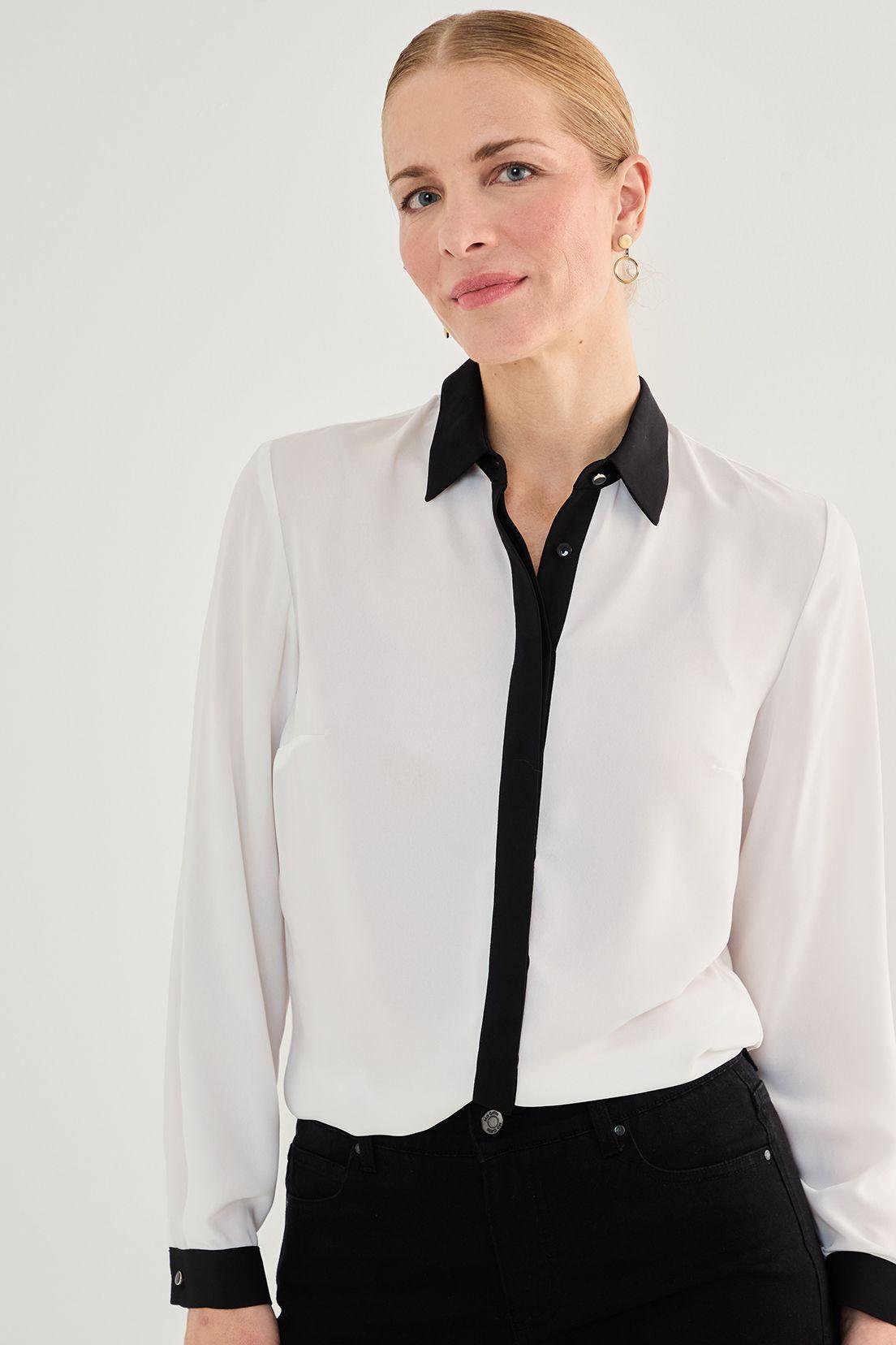 Blusa Camisera Bicolor Crudo 14002125058105-0