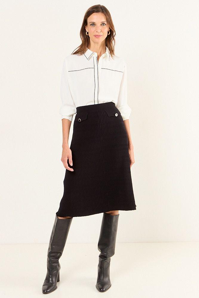 Falta Tejida Negro Ma Griffe 12002126004102-0