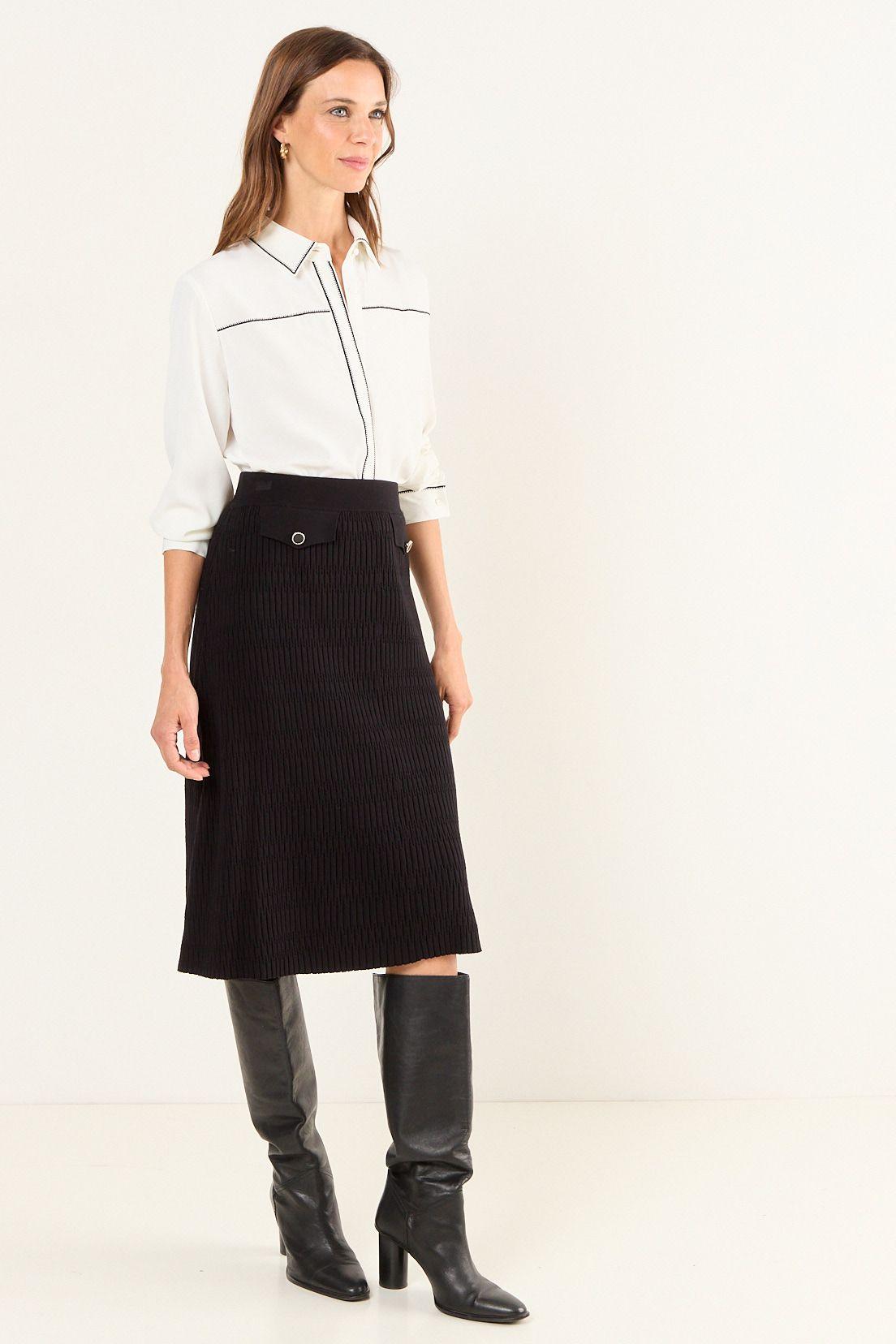 Falta Tejida Negro Ma Griffe 12002126004102-4