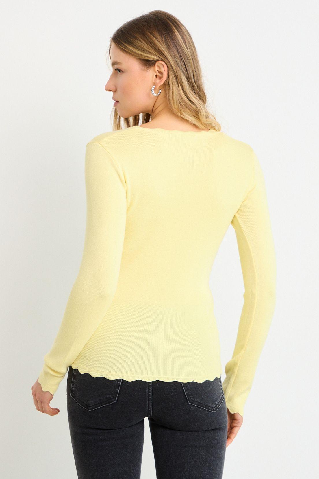 Polera Manga Larga Amarillo Ash 18207225002108-3