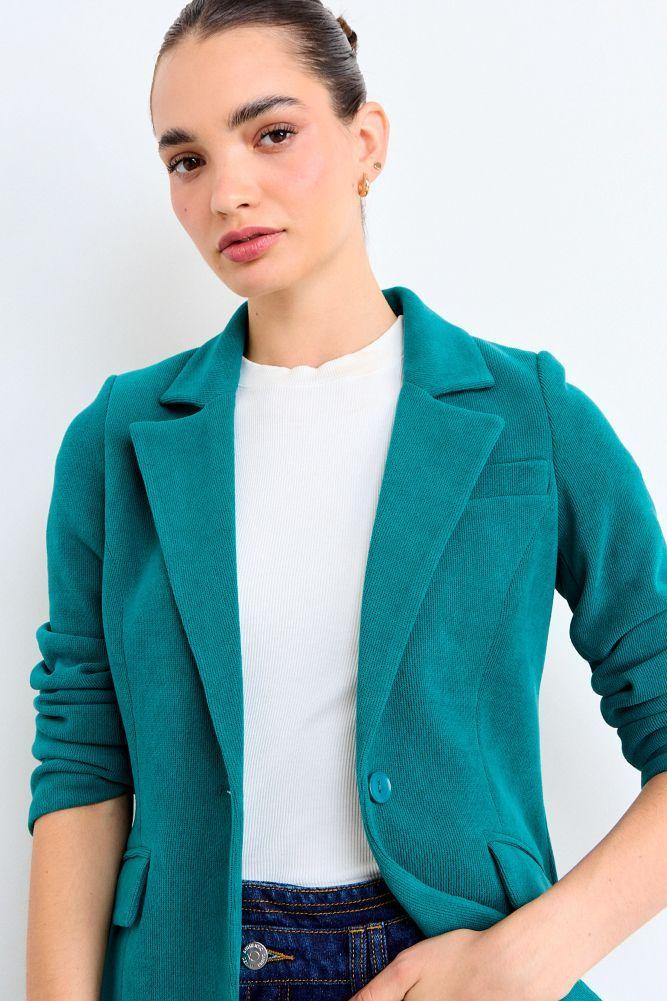 Blazer Liso Turquesa Oscuro iO 16020126013107-1