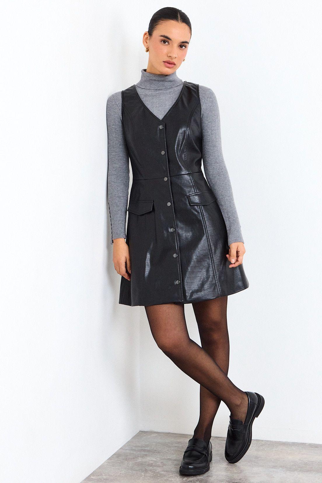 Vestido Liso Negro iO 13020126057102-3