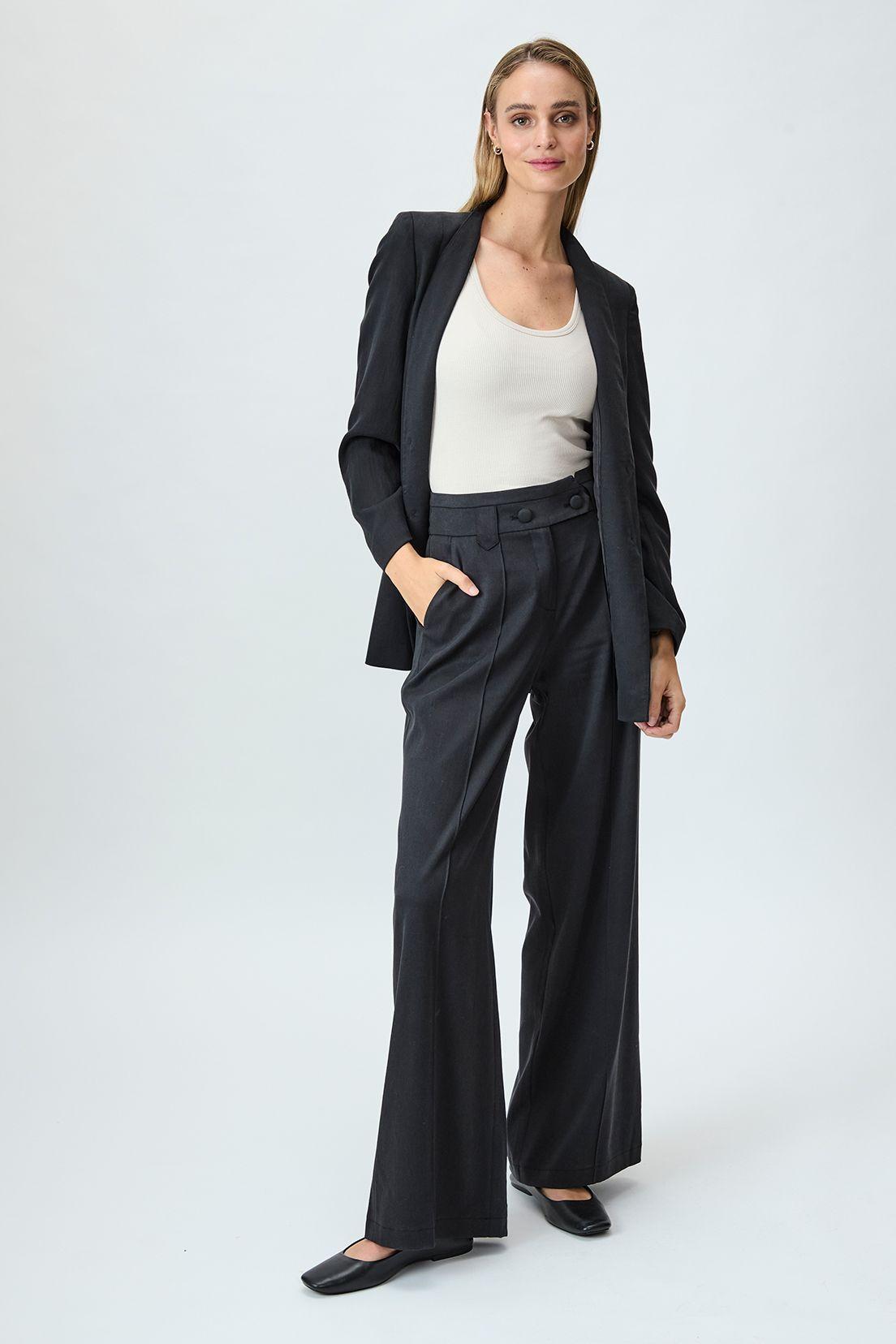Pantalon Liso Negro iO 11020125002102-0
