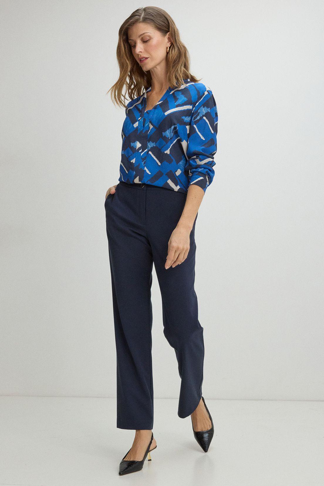 Blusas Manga Larga Azul Ma Griffe 14102225051104-1