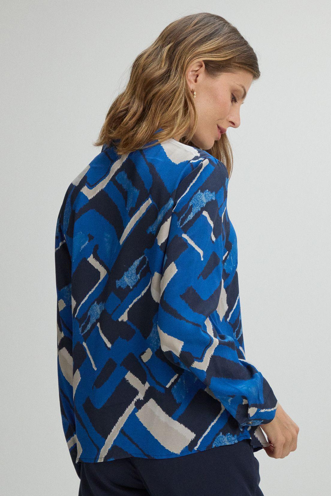 Blusas Manga Larga Azul Ma Griffe 14102225051104-2