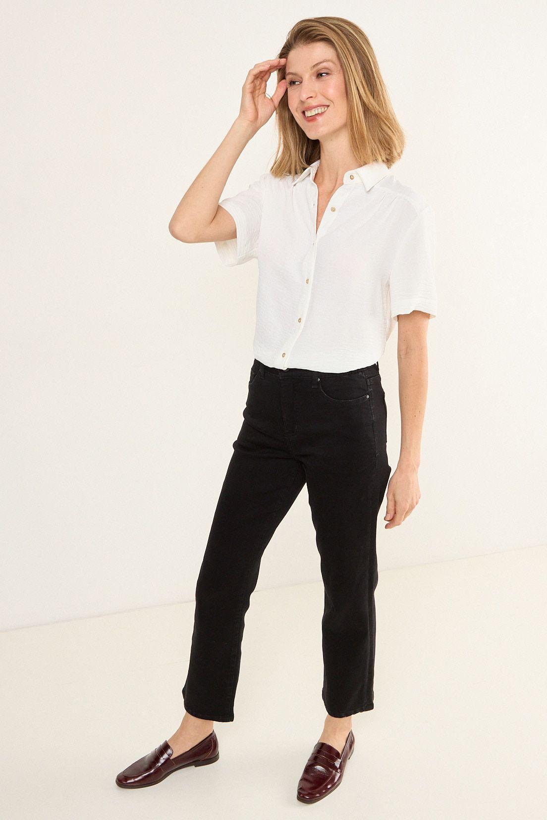 Blusa Camisera Manga Corta Crudo Ma Griffe 14002126054105-4