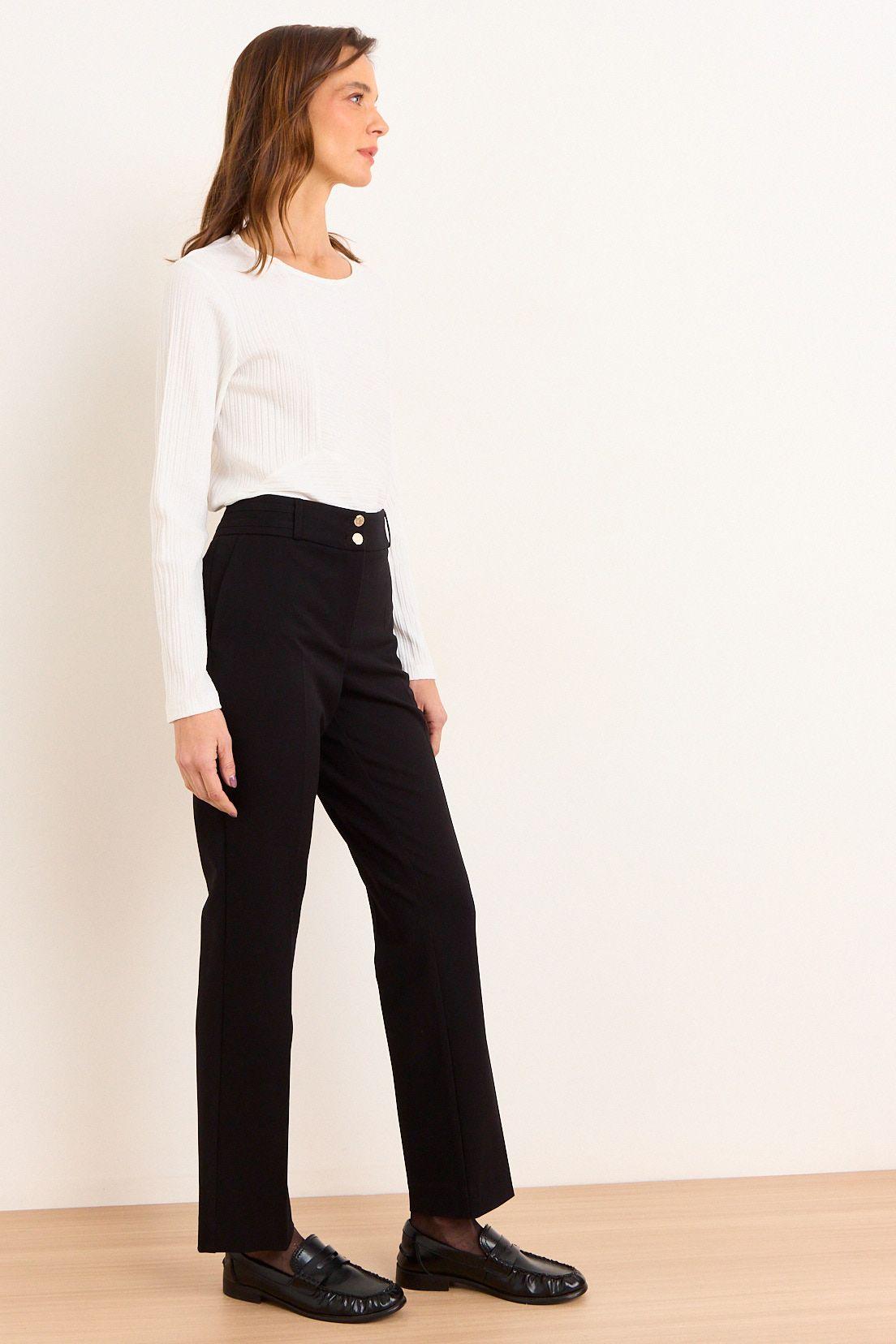 Pantalon Doble Boton Negro Ma Griffe 11002226051102-4