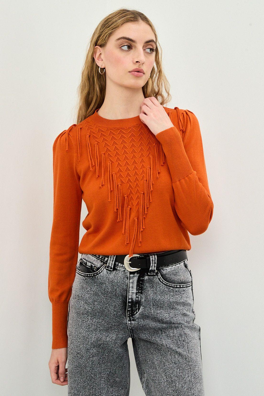 Sweater Liso Naranjo 18120125021114-1