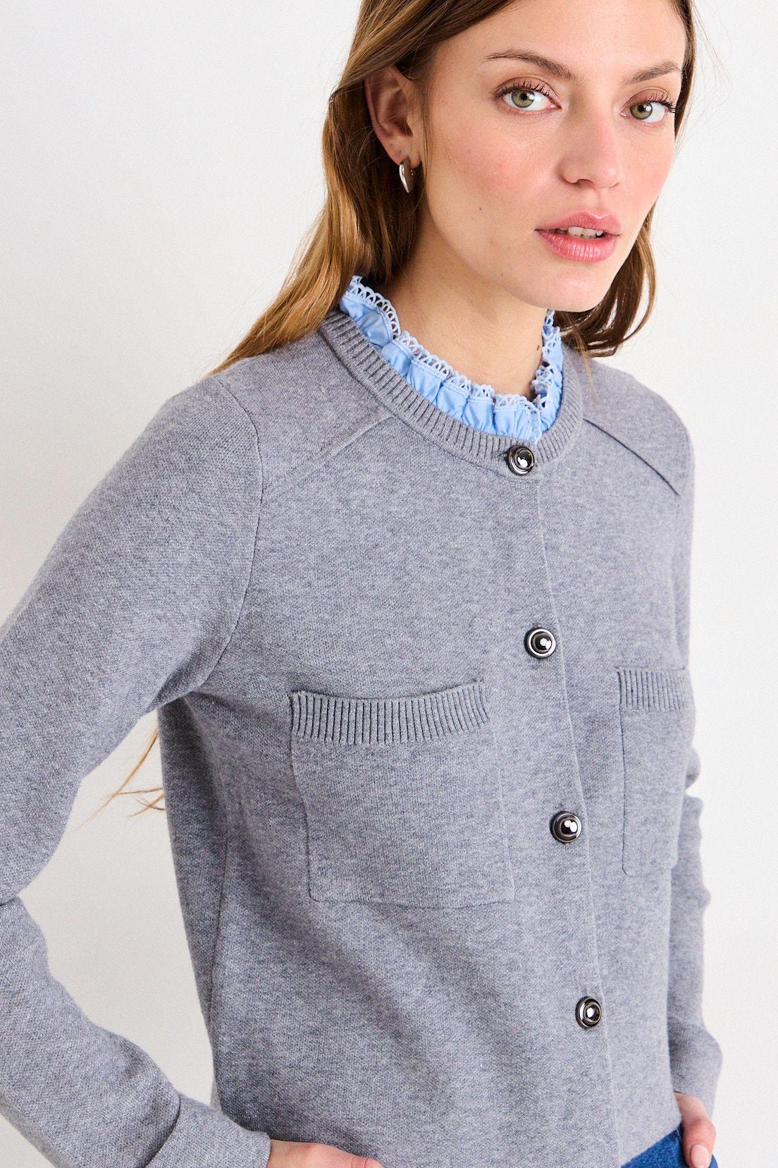Chaleco Liso Gris iO 18020226008113-2