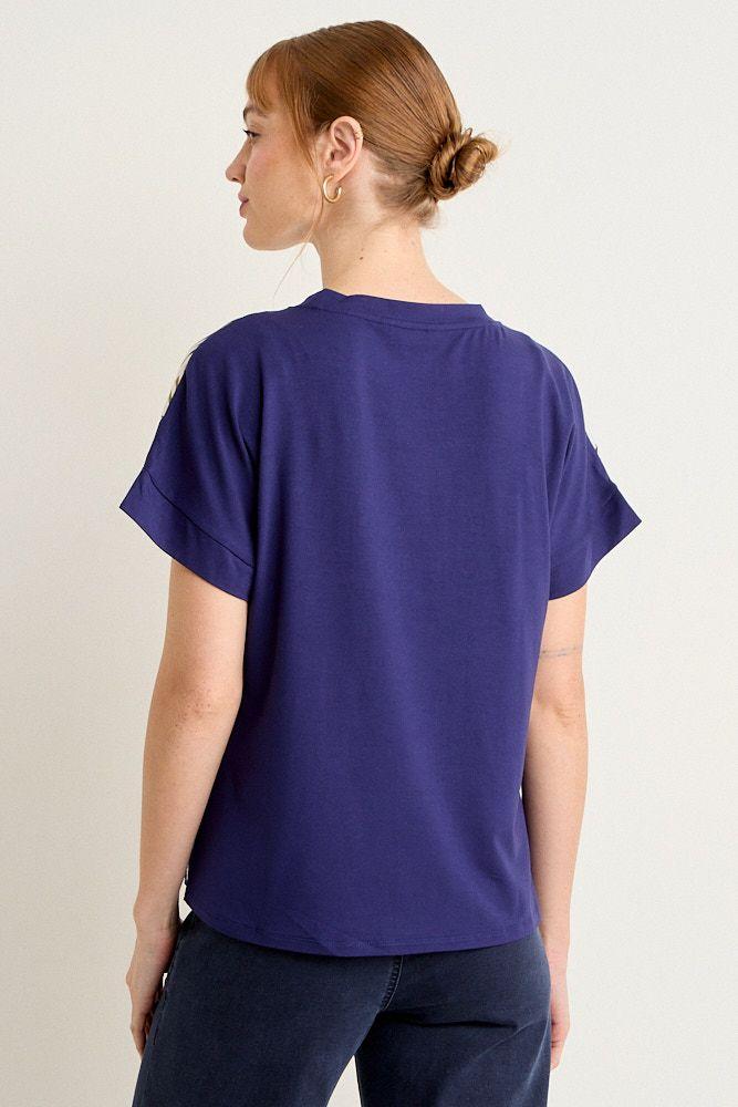 Polera Manga Corta Negro Ma Griffe 14602225054102-2