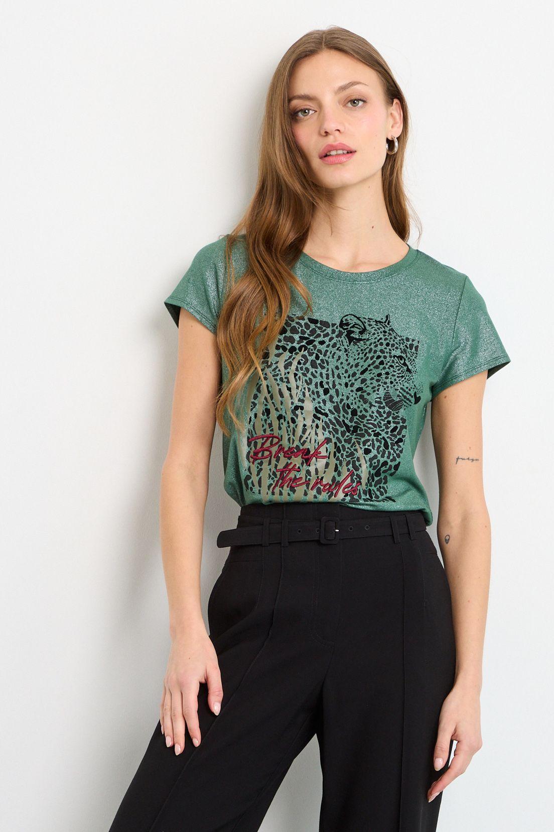 Polera Manga Corta Verde Oliva iO 14620225001107-0