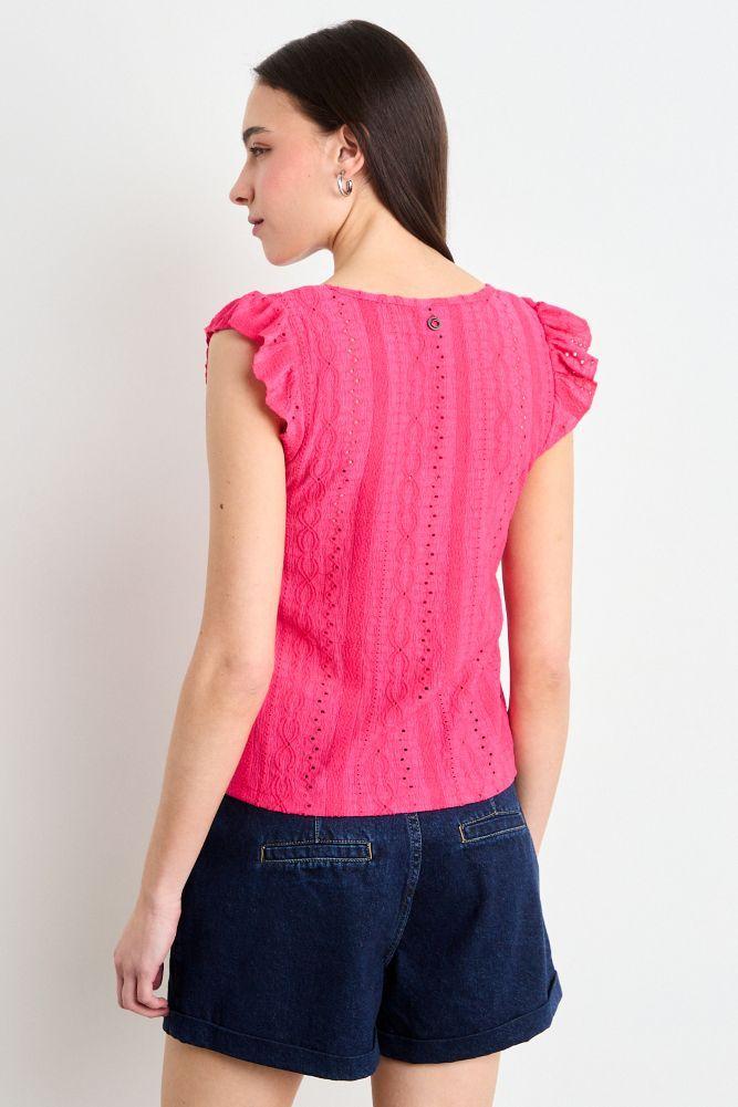 Polera Lisa Fucsia iO 14204225021116-2