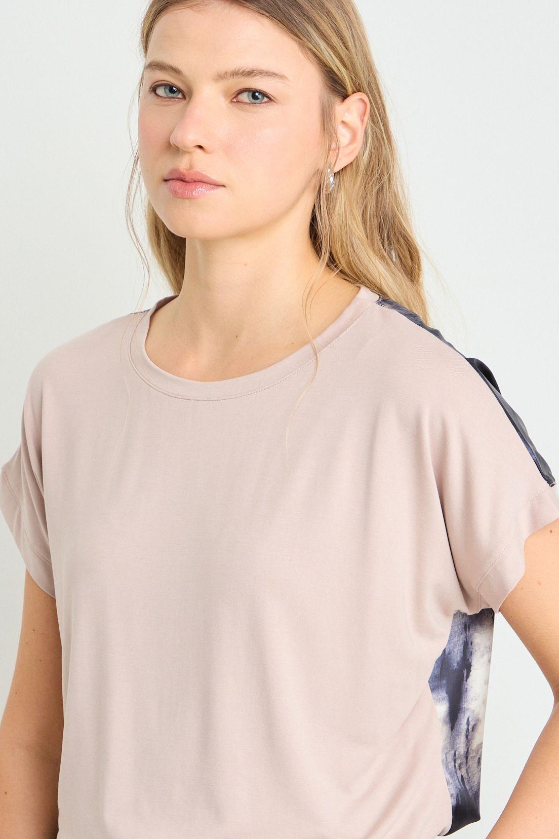 Polera Manga Corta Café Ash 14307225052102-1