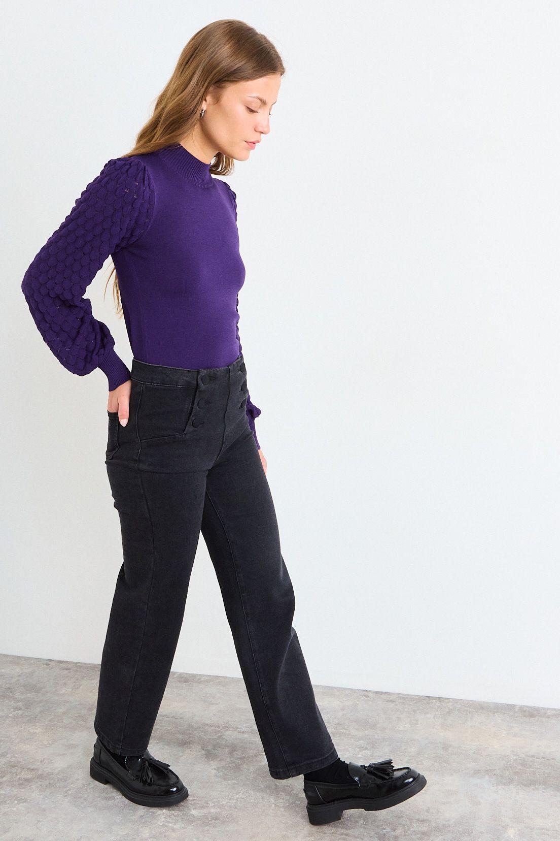 Sweater Liso Morado iO 18120126010121-4