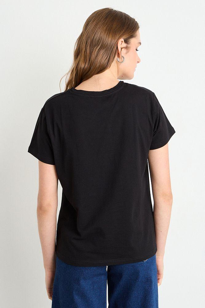 Polera Manga Corta Negro iO 14304225005102-3