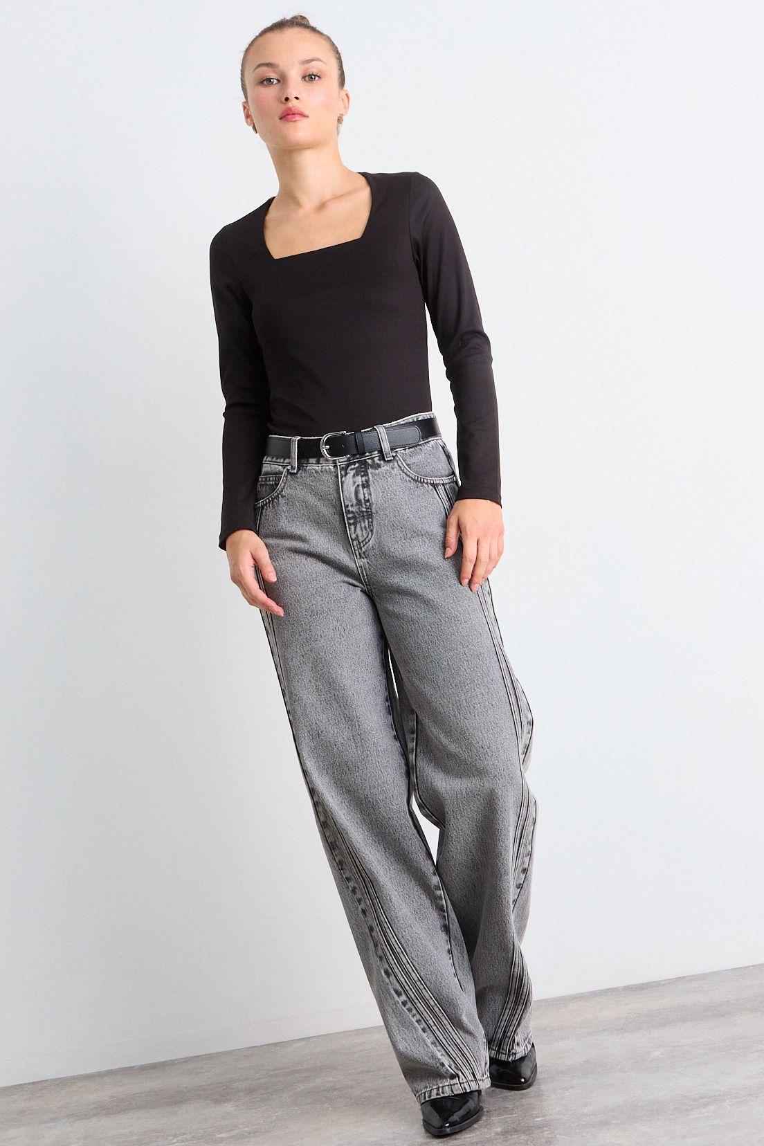 Polera Manga Larga Negro iO 14220126058102-4