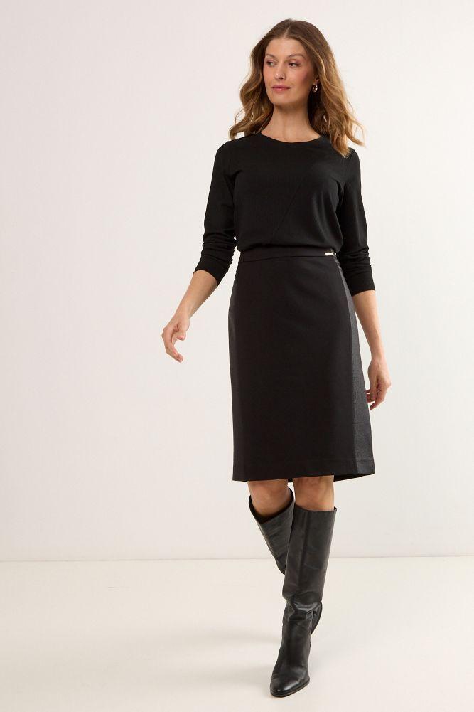 Falda Larga Negro Ma Griffe 12002225003102-0