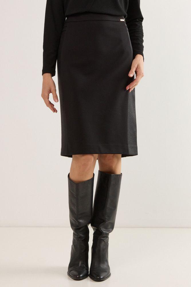 Falda Larga Negro Ma Griffe 12002225003102-2
