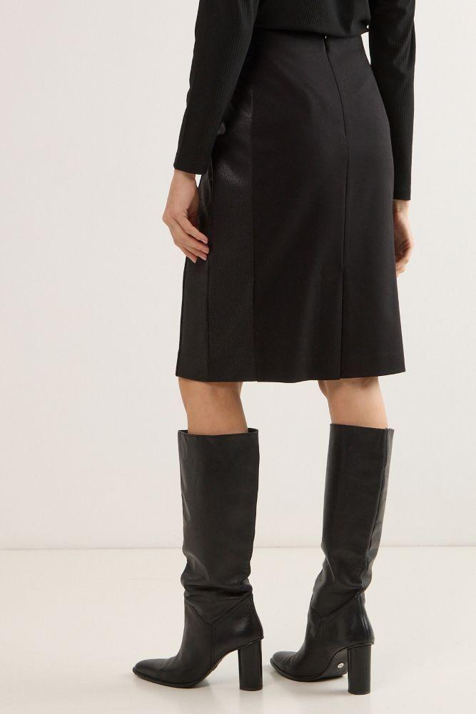 Falda Larga Negro Ma Griffe 12002225003102-4