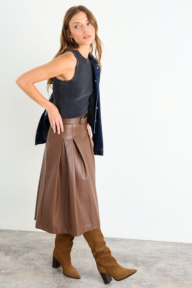 Falda Lisa Café iO 12020126003109-4