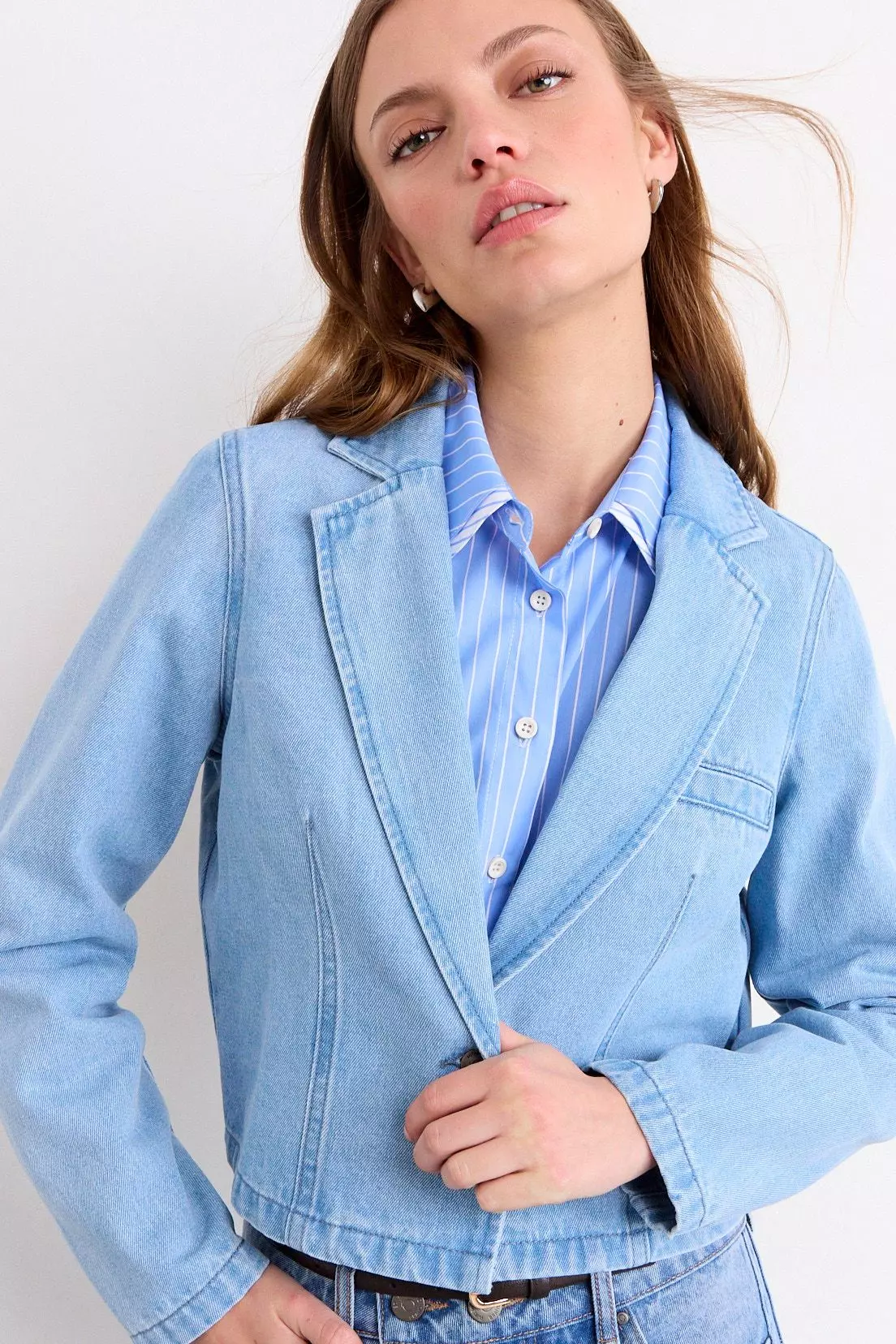 Blazer Mezclilla Celeste iO 16920226001104-0