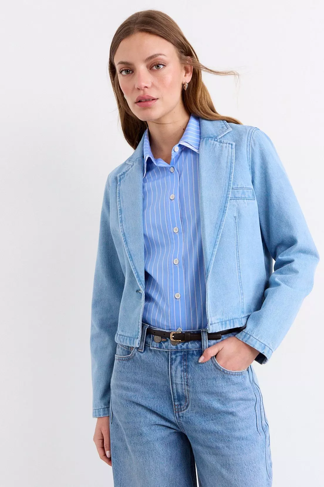 Blazer Mezclilla Celeste iO 16920226001104-1