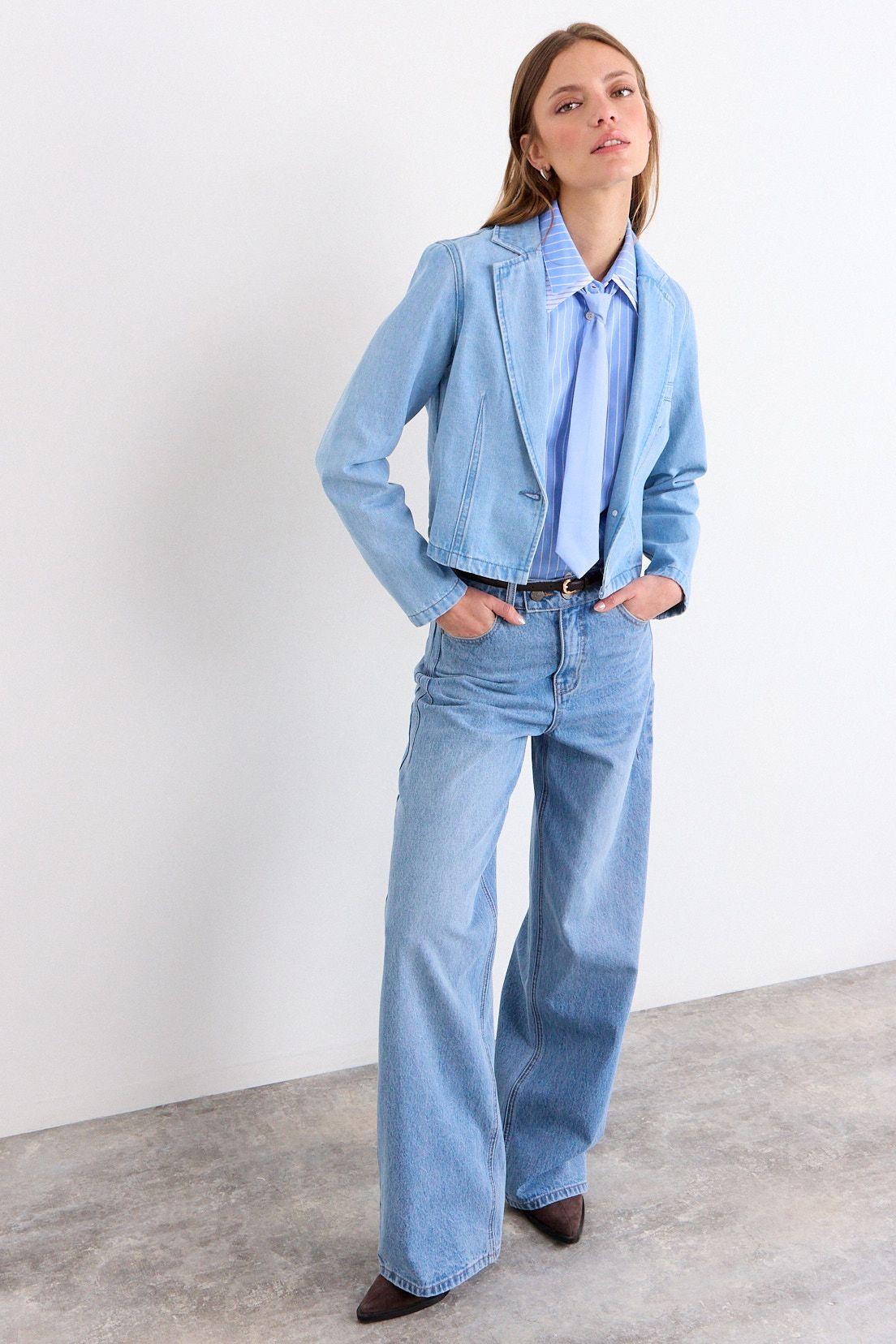 Blazer Mezclilla Celeste iO 16920226001104-3