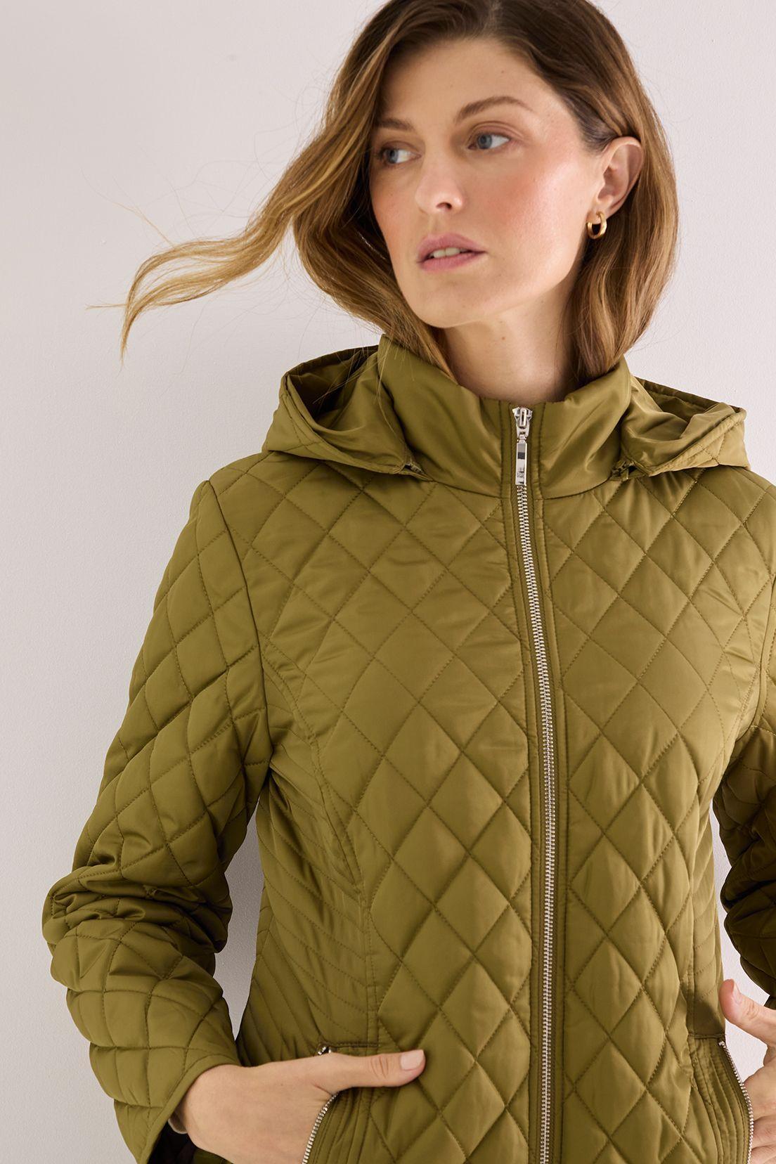 Parka Larga Con Gorro Desmontable verde musgo 17602125001107-1